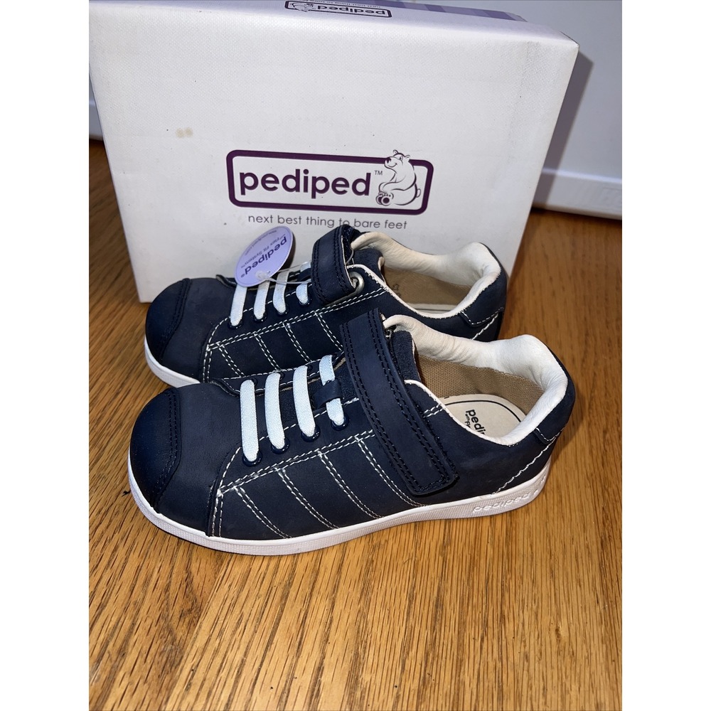 Pediped Flex Jake Navy Kids Sneakers Shoes US 11-11.5 EU 28 RS610-NV-28 NEW